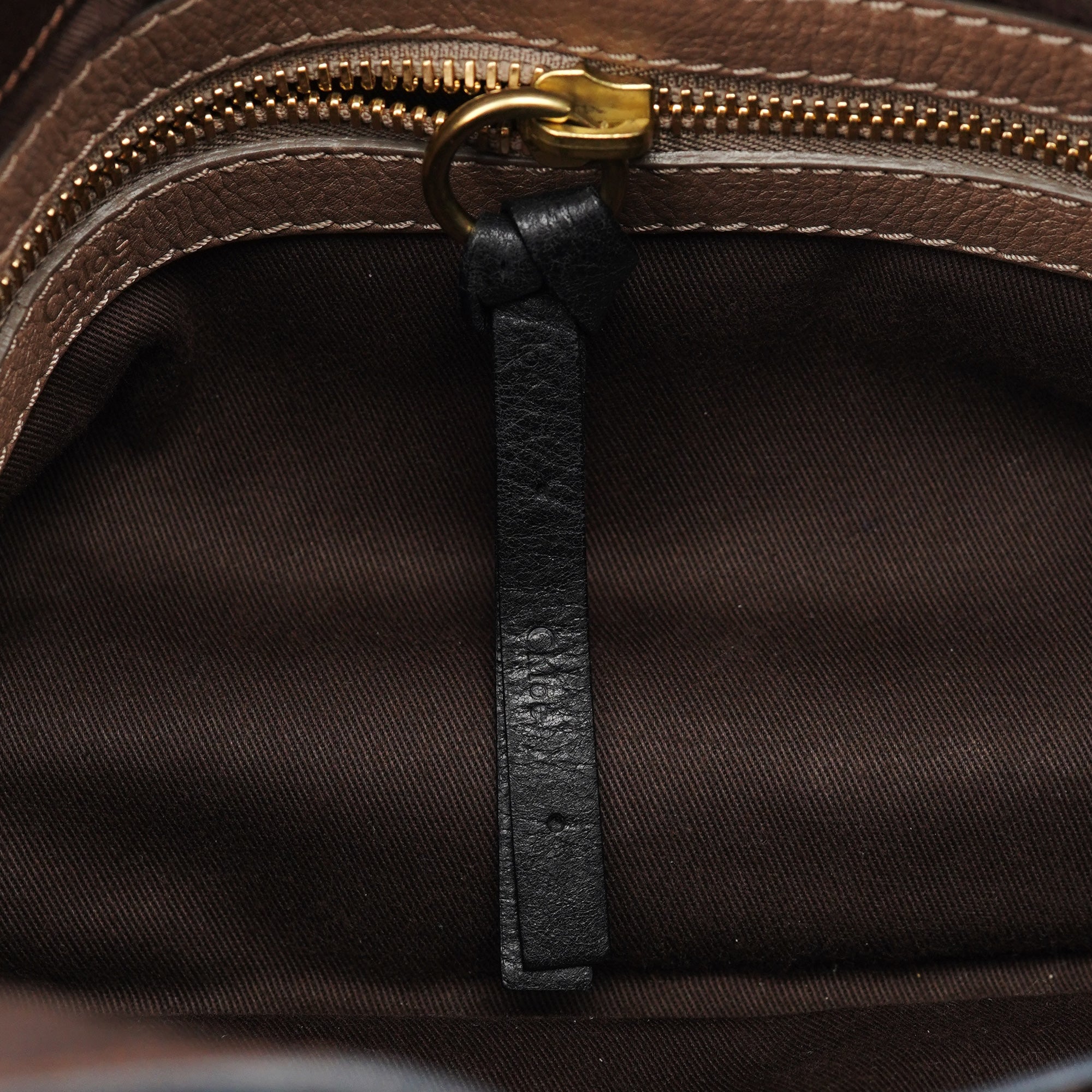 Chloé Brown Leather Bay Shoulder Bag