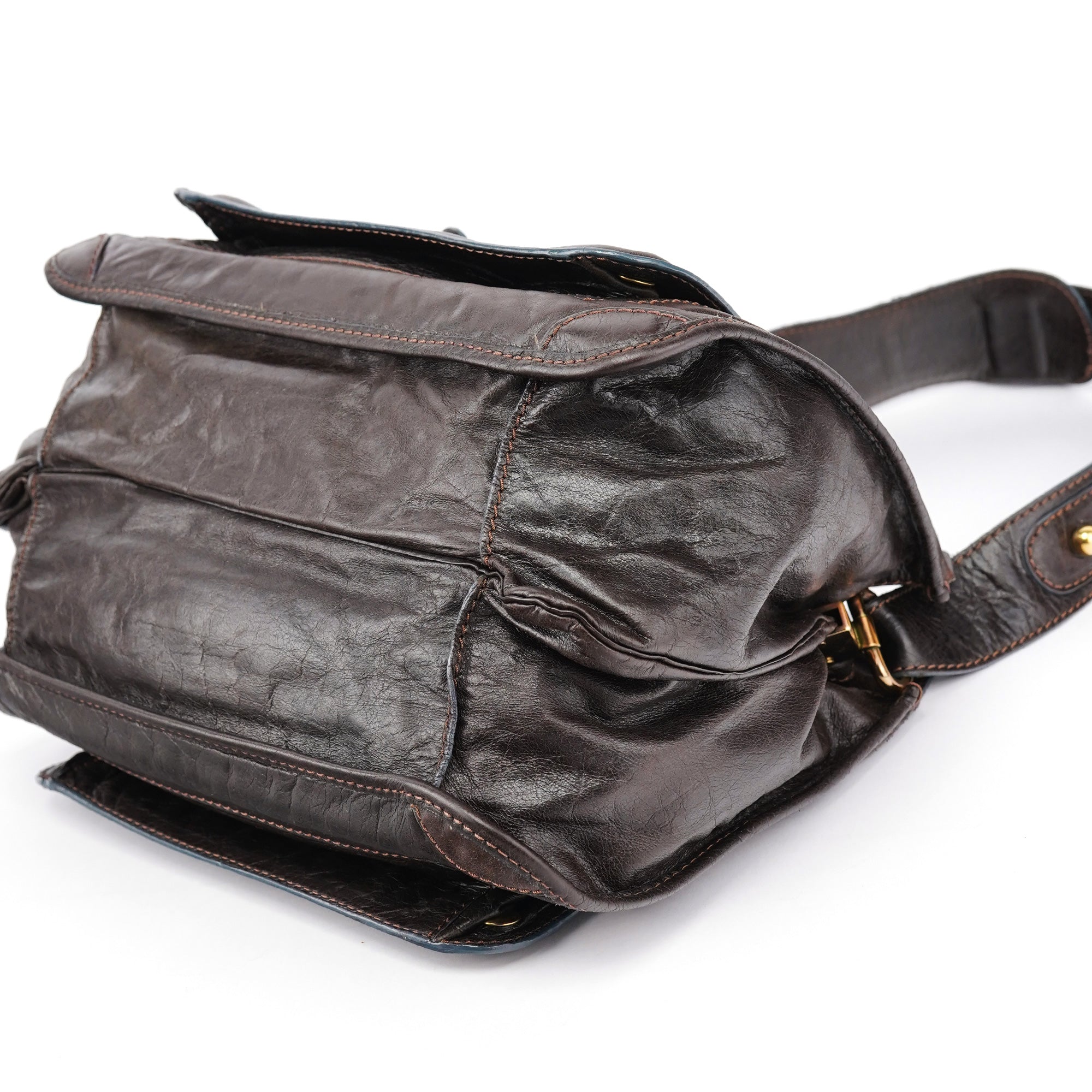 Chloé Brown Leather Bay Shoulder Bag