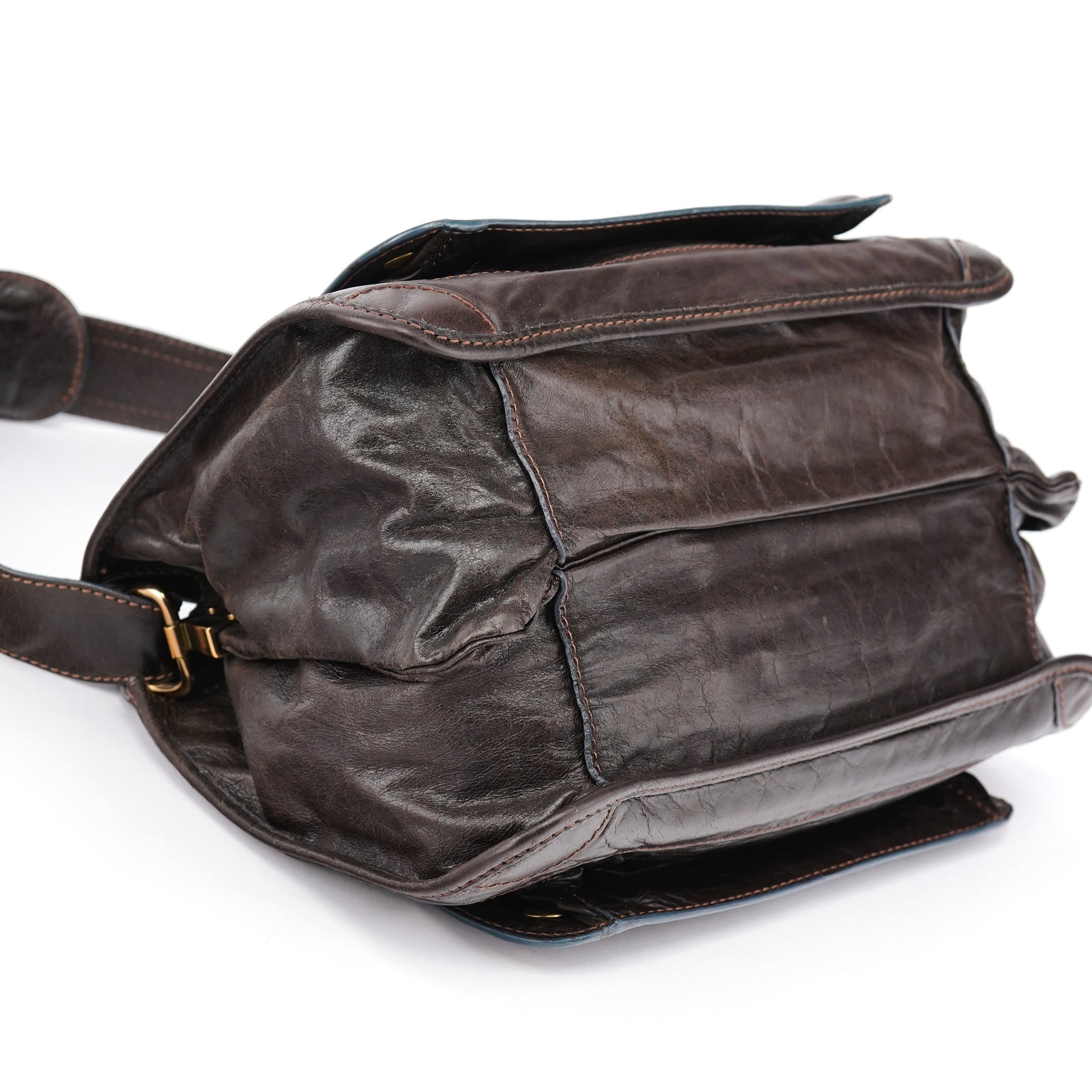 Chloé Brown Leather Bay Shoulder Bag