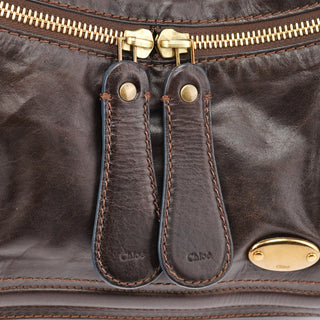 Chloé Brown Leather Bay Shoulder Bag