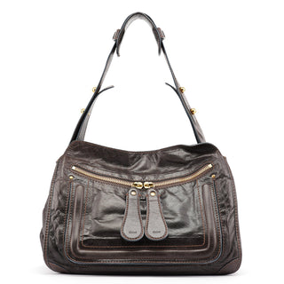 Chloé Brown Leather Bay Shoulder Bag