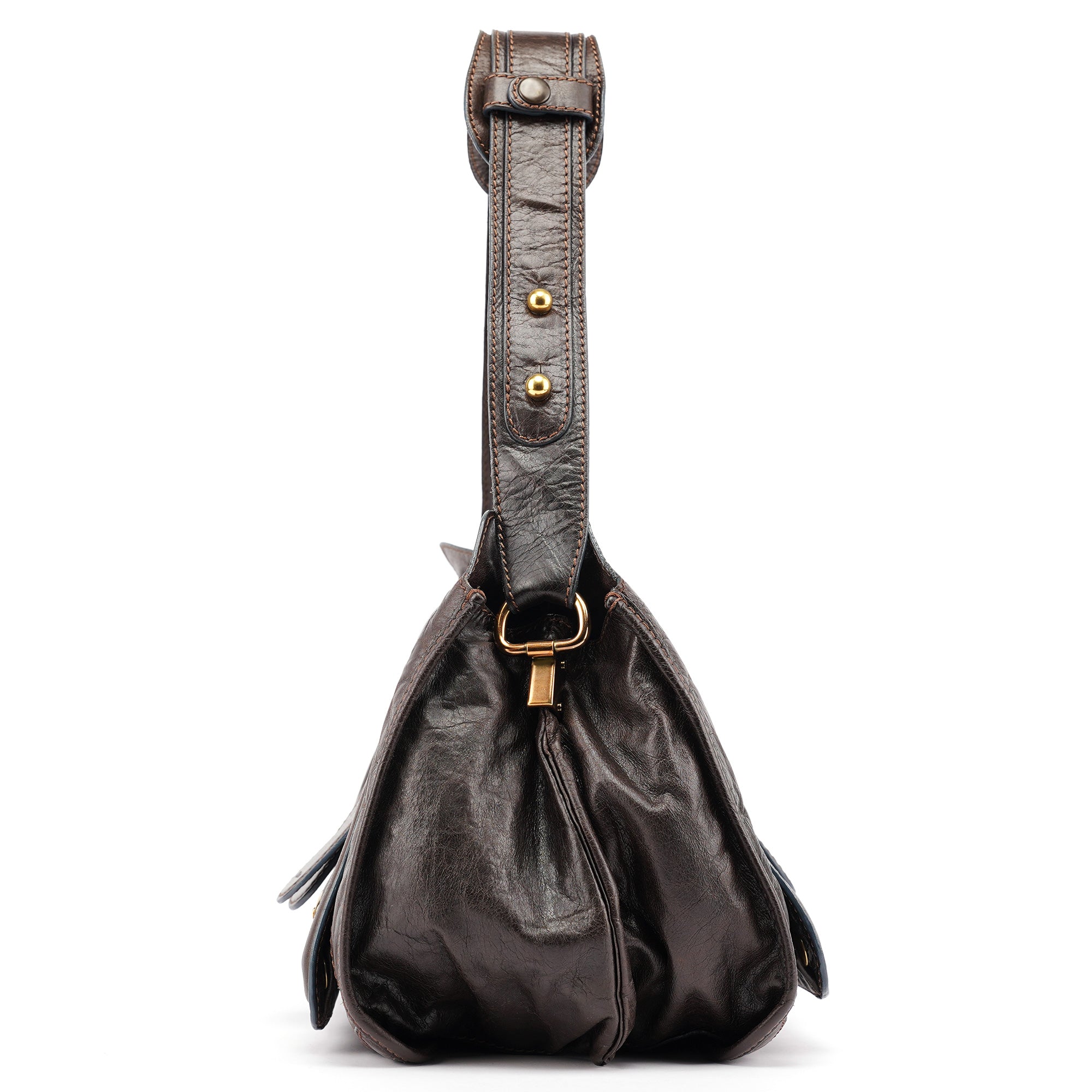 Chloé Brown Leather Bay Shoulder Bag