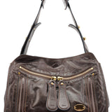 Chloé Brown Leather Bay Shoulder Bag