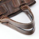 Chloé Brown Leather Bay Tote Bag