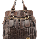 Chloé Brown Leather Bay Tote Bag