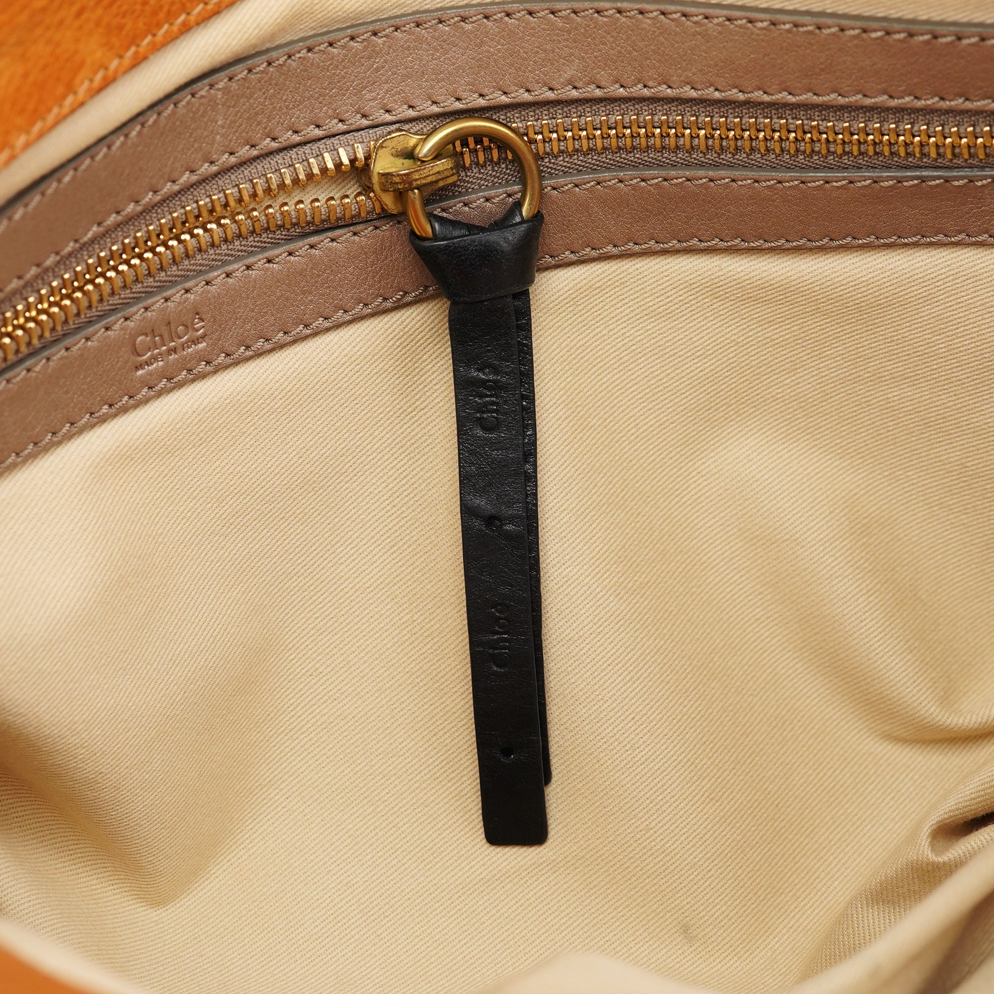 Chloe Brown Leather Bay Tote Bag