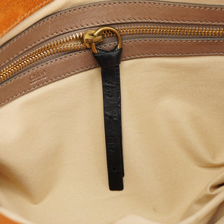 Chloe Brown Leather Bay Tote Bag