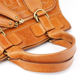 Chloe Brown Leather Bay Tote Bag