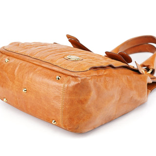 Chloe Brown Leather Bay Tote Bag