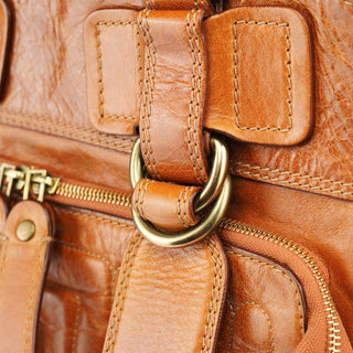 Chloe Brown Leather Bay Tote Bag