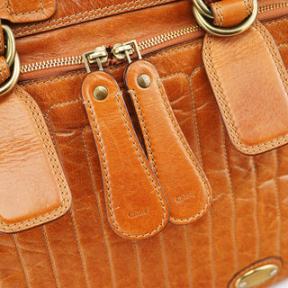 Chloe Brown Leather Bay Tote Bag