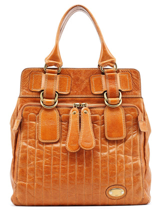 Chloe Brown Leather Bay Tote Bag