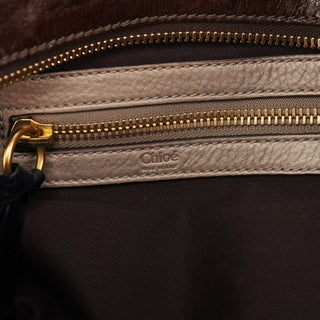 Chloe Brown Leather Bay Tote Bag