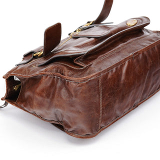 Chloe Brown Leather Bay Tote Bag