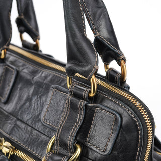 Chloe Brown Leather Bay Tote Bag