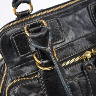 Chloe Brown Leather Bay Tote Bag