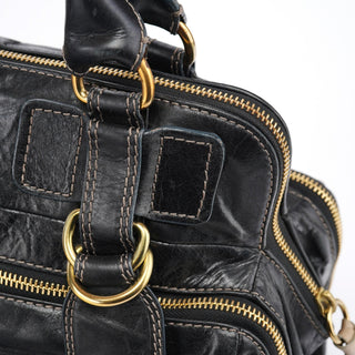 Chloe Brown Leather Bay Tote Bag