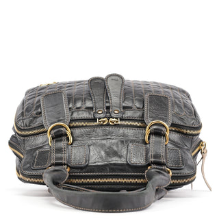 Chloe Brown Leather Bay Tote Bag