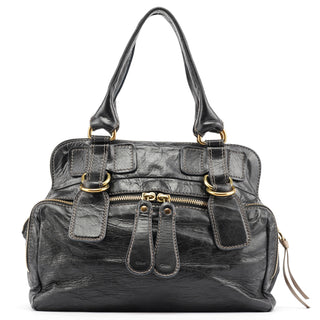 Chloe Brown Leather Bay Tote Bag