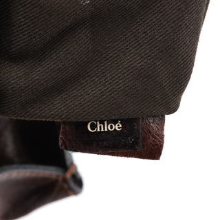 Chloe Brown Leather Bay Tote Bag