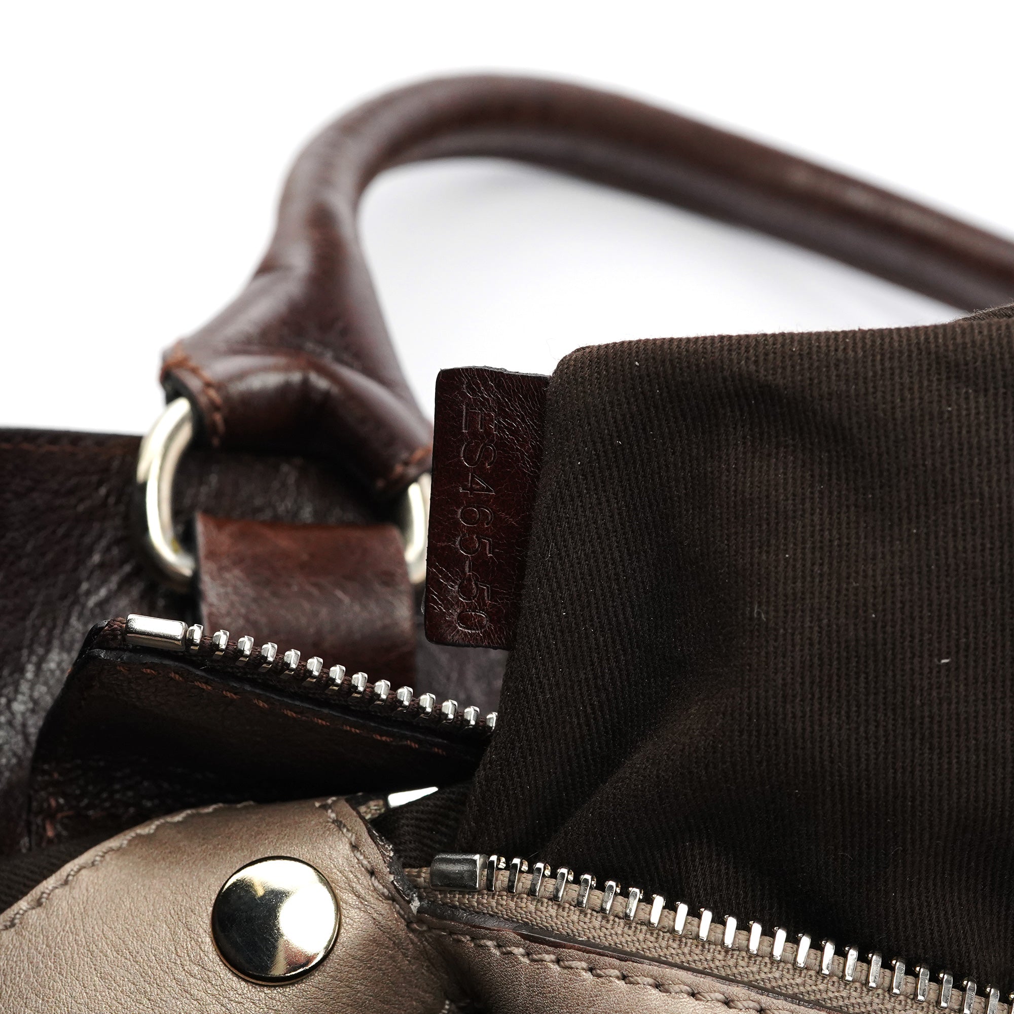 Chloe Brown Leather Bay Tote Bag