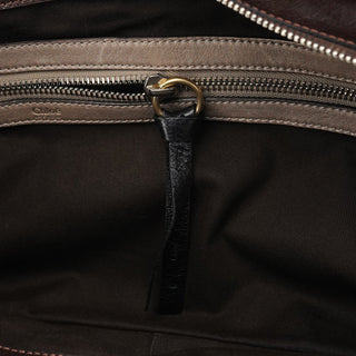 Chloe Brown Leather Bay Tote Bag