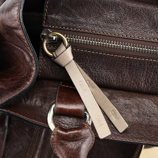 Chloe Brown Leather Bay Tote Bag