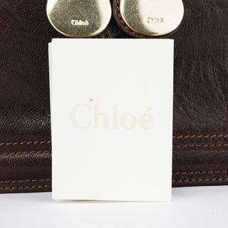 Chloe Brown Leather Bay Tote Bag