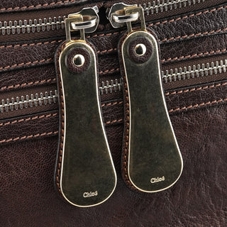 Chloe Brown Leather Bay Tote Bag