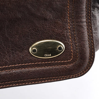 Chloe Brown Leather Bay Tote Bag