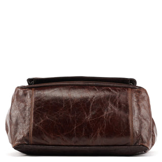 Chloe Brown Leather Bay Tote Bag