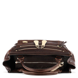 Chloe Brown Leather Bay Tote Bag