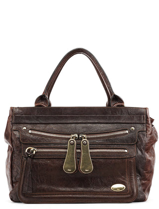 Chloe Brown Leather Bay Tote Bag