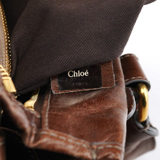 Chloe Brown Leather Bay Tote Bag
