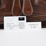 Chloe Brown Leather Bay Tote Bag