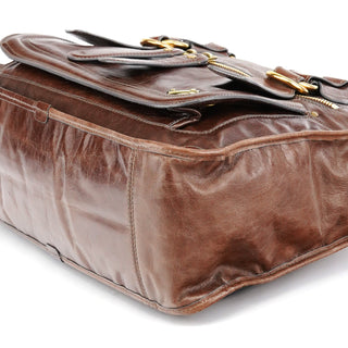 Chloe Brown Leather Bay Tote Bag