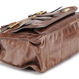 Chloe Brown Leather Bay Tote Bag