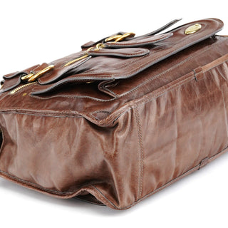 Chloe Brown Leather Bay Tote Bag