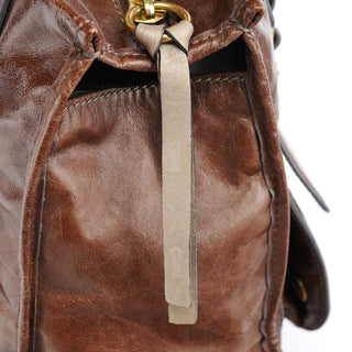 Chloe Brown Leather Bay Tote Bag