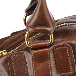 Chloe Brown Leather Bay Tote Bag