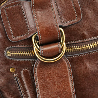 Chloe Brown Leather Bay Tote Bag