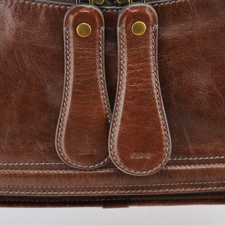 Chloe Brown Leather Bay Tote Bag