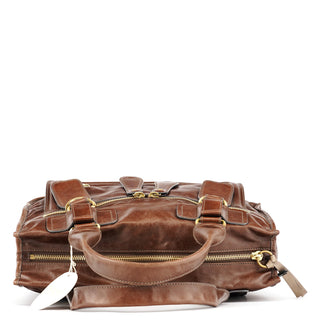 Chloe Brown Leather Bay Tote Bag
