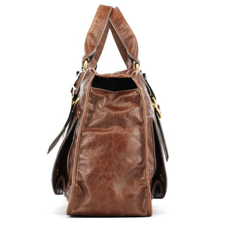Chloe Brown Leather Bay Tote Bag