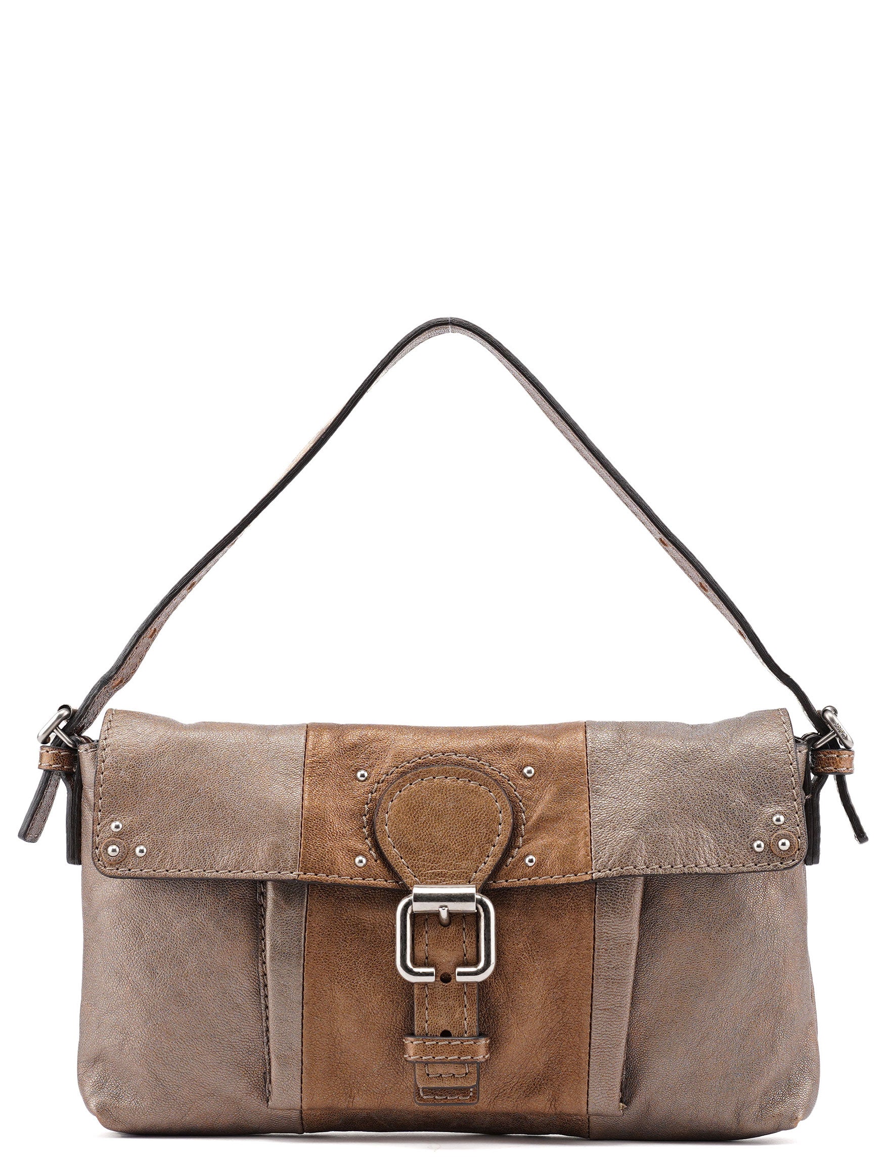 Chloé Brown Leather Belted Shoulder Bag