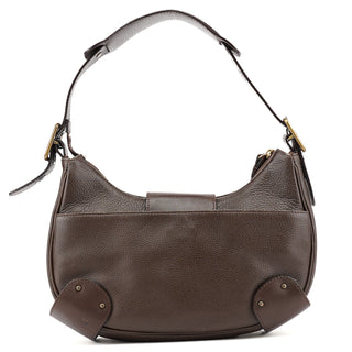 Chloé Brown Leather C Hobo Shoulder Bag