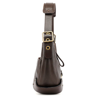 Chloé Brown Leather C Hobo Shoulder Bag