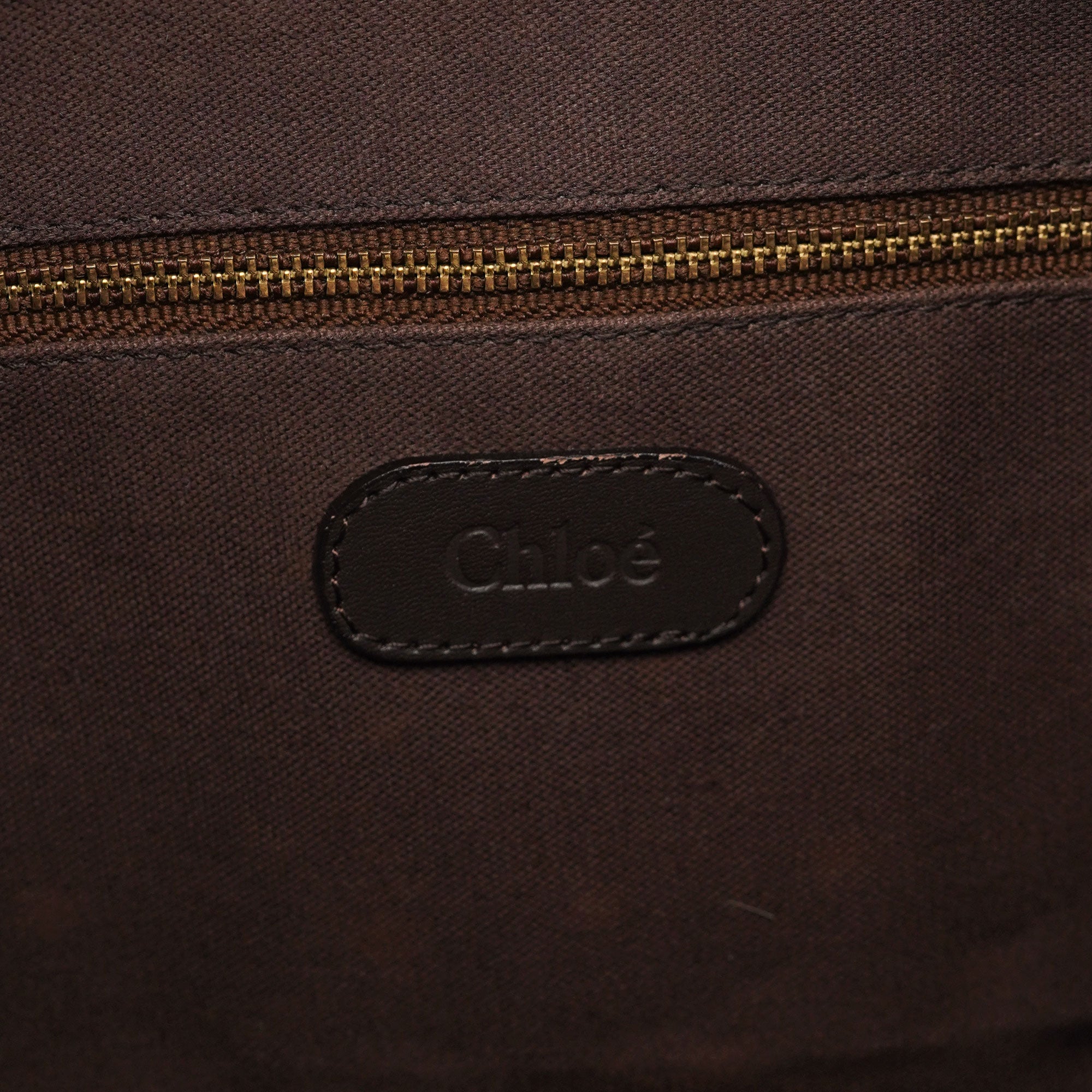 Chloé Brown Leather C Shoulder Bag