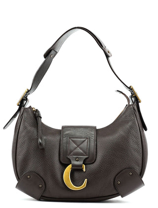 Chloé Brown Leather C Shoulder Bag