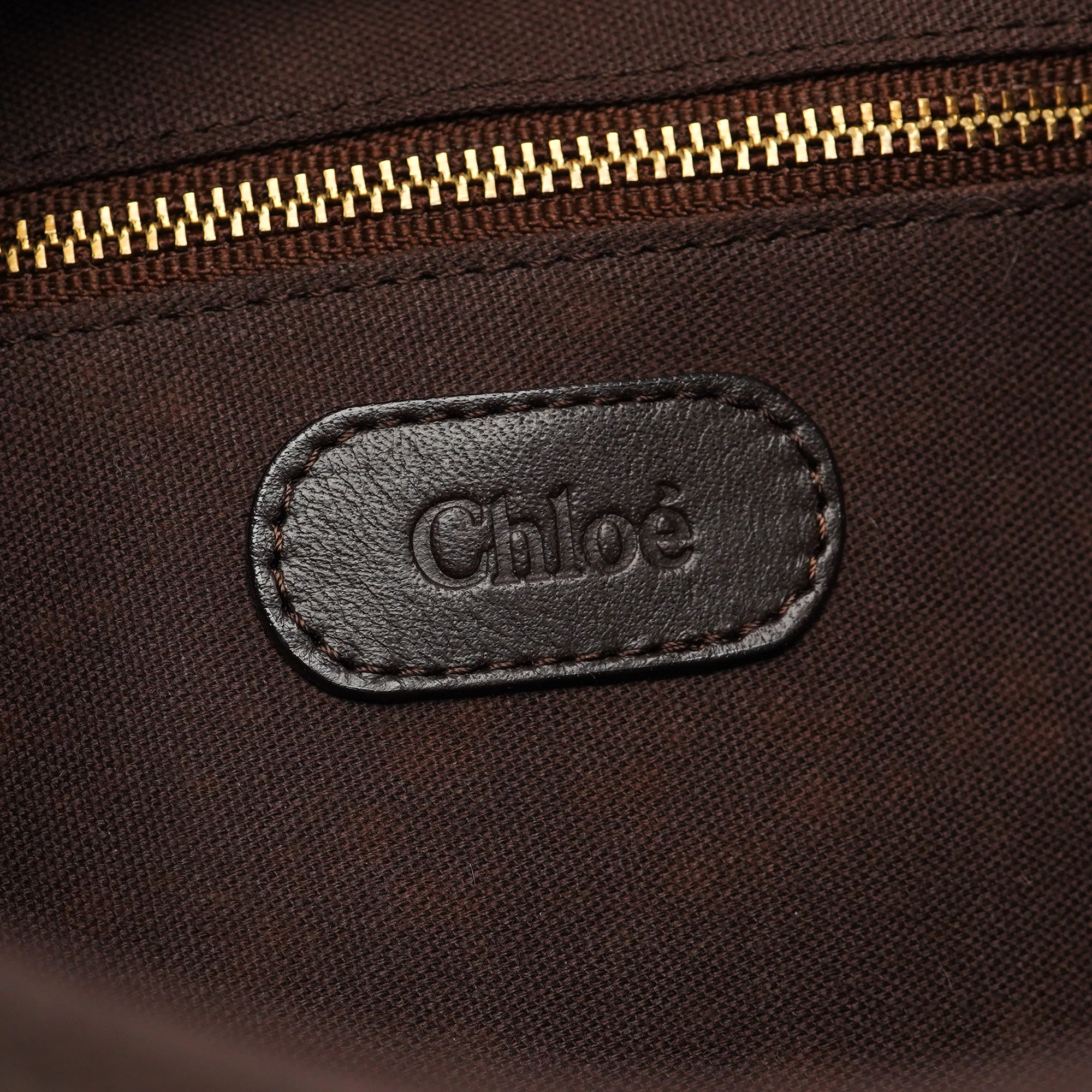 Chloe Brown Leather C Shoulder Bag
